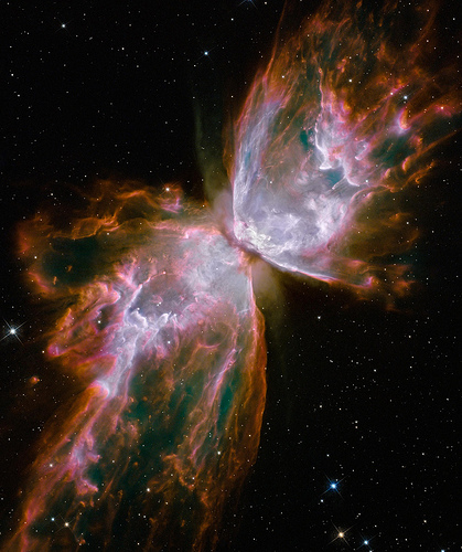 Une belle nébuleuse qui symbolise bien ce qui se passe dans notre tête lorsque les émotions explosent. Pour les amateurs cette nébuleuse se nomme NGC 6302. Rien de bien poétique...